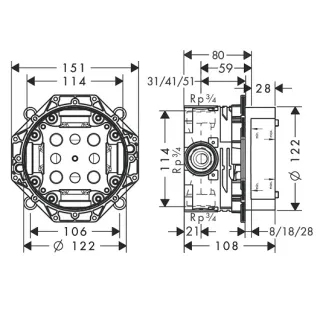 Смеситель для душа Hansgrohe Talis E 71765670S черный